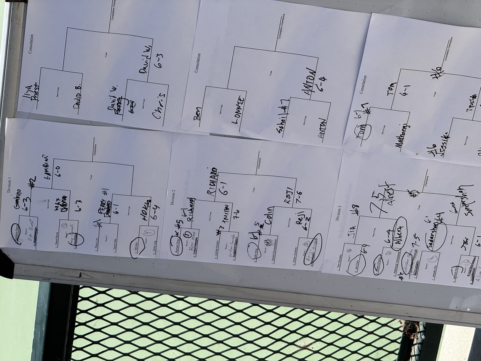 First Tennis Tournament